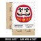 Japanese Daruma Doll Zen Buddhism Bodhidharma Waterproof Vinyl Phone Tablet Laptop Water Bottle Sticker Set - 5 Pack